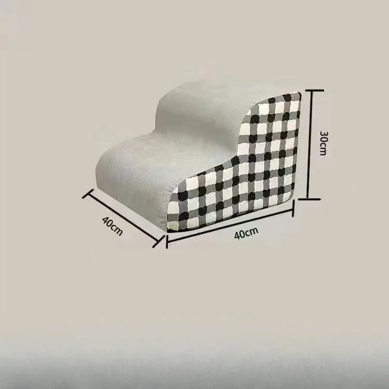 Foam Pet Stairs 2/3 Step – Non-Slip Dog & Cat Steps for Sofa & Bed, Ideal for Small & Senior Pets