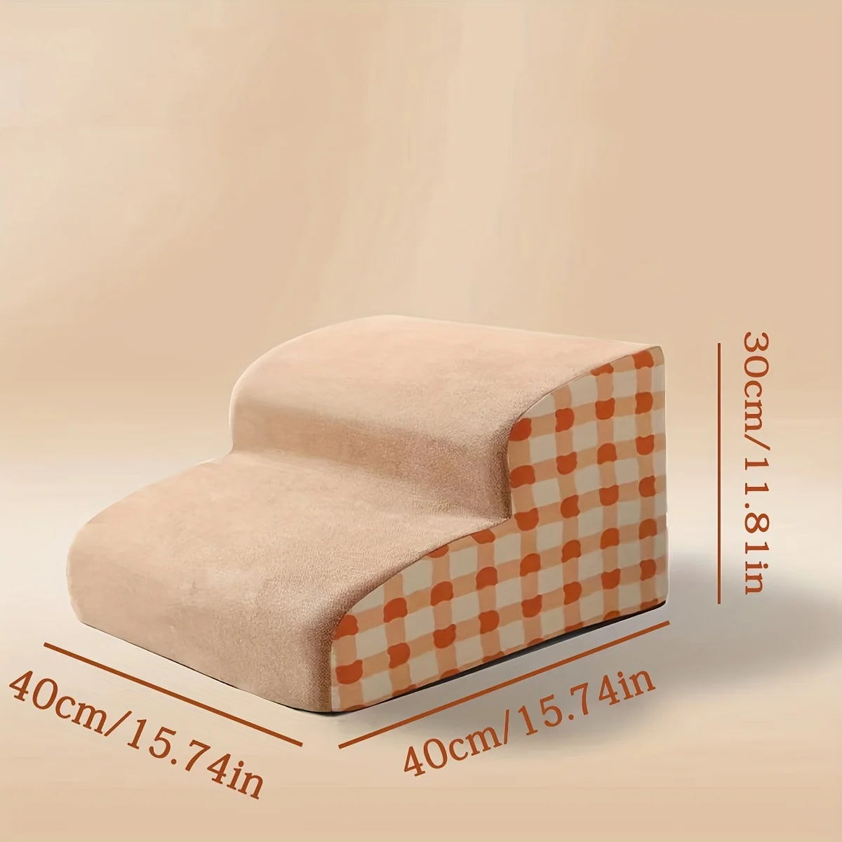 Foam Pet Stairs 2/3 Step – Non-Slip Dog & Cat Steps for Sofa & Bed, Ideal for Small & Senior Pets